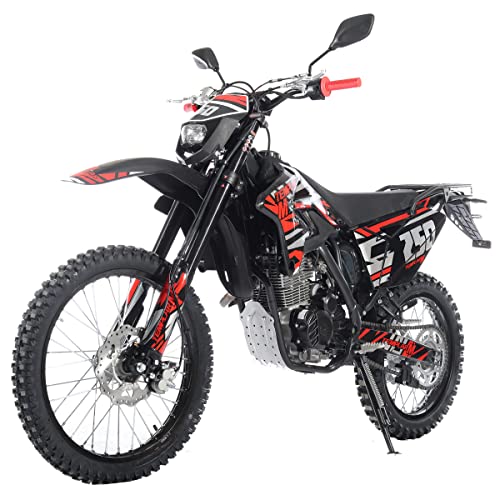 250cc Dirt Bike with 21" Front and 18" Rear Wheels, 5-Speed Manual K337471
