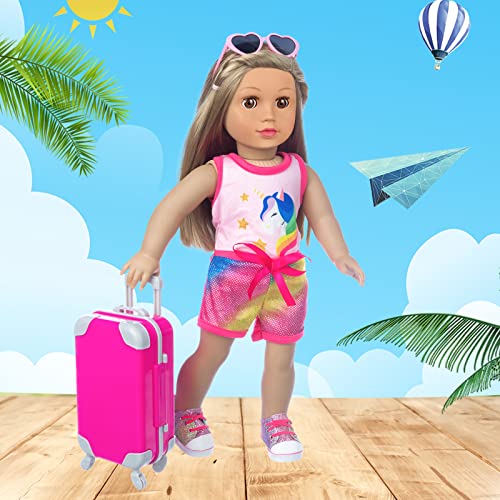 18 inch Doll Clothes and Accessories Travel Play Set Q23832