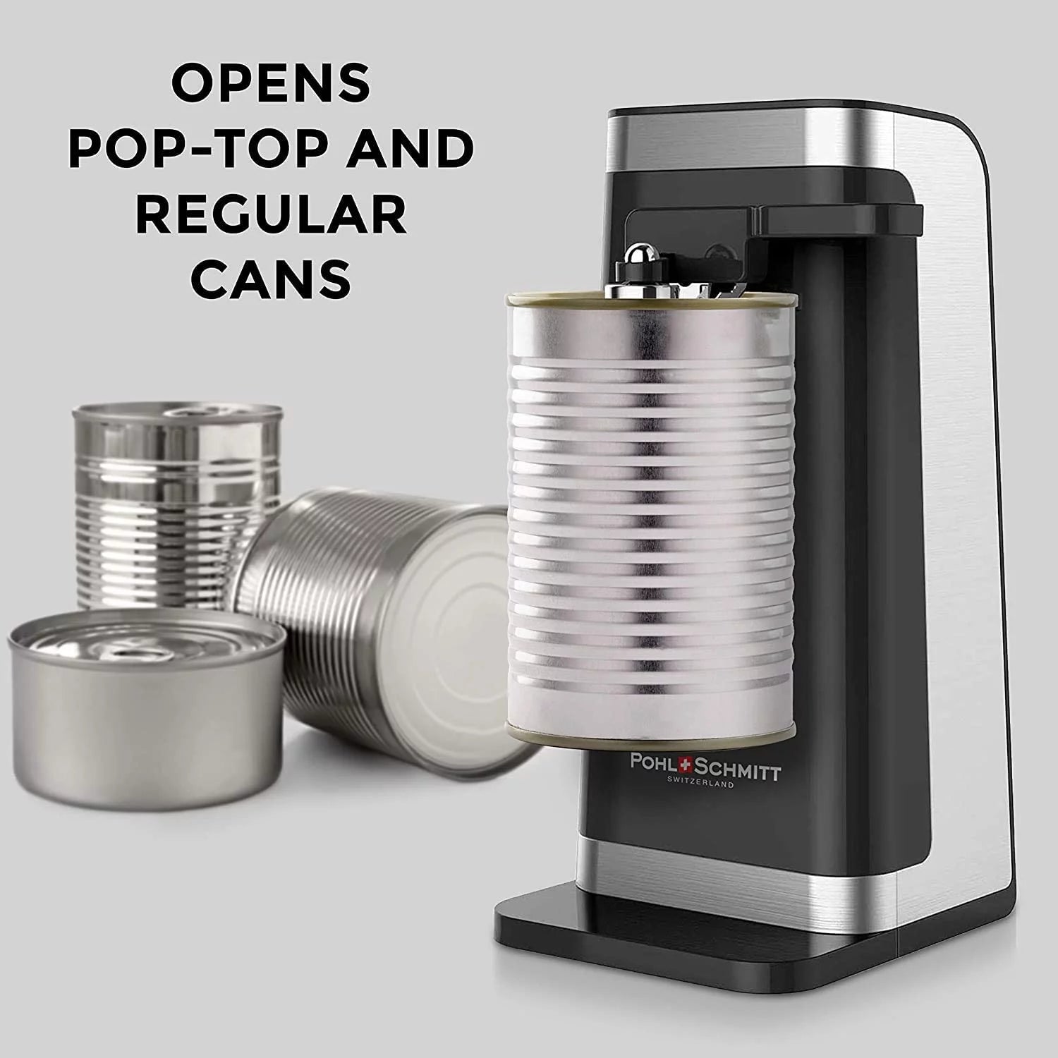 Electric Can Opener with Knife Sharpener and Bottle Opener J91817