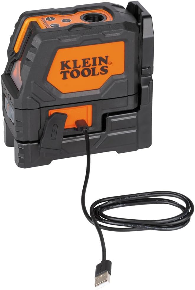 Self-Leveling Laser Level, Rechargeable, Cross-Line with Magnetic Mounting Clamp E839