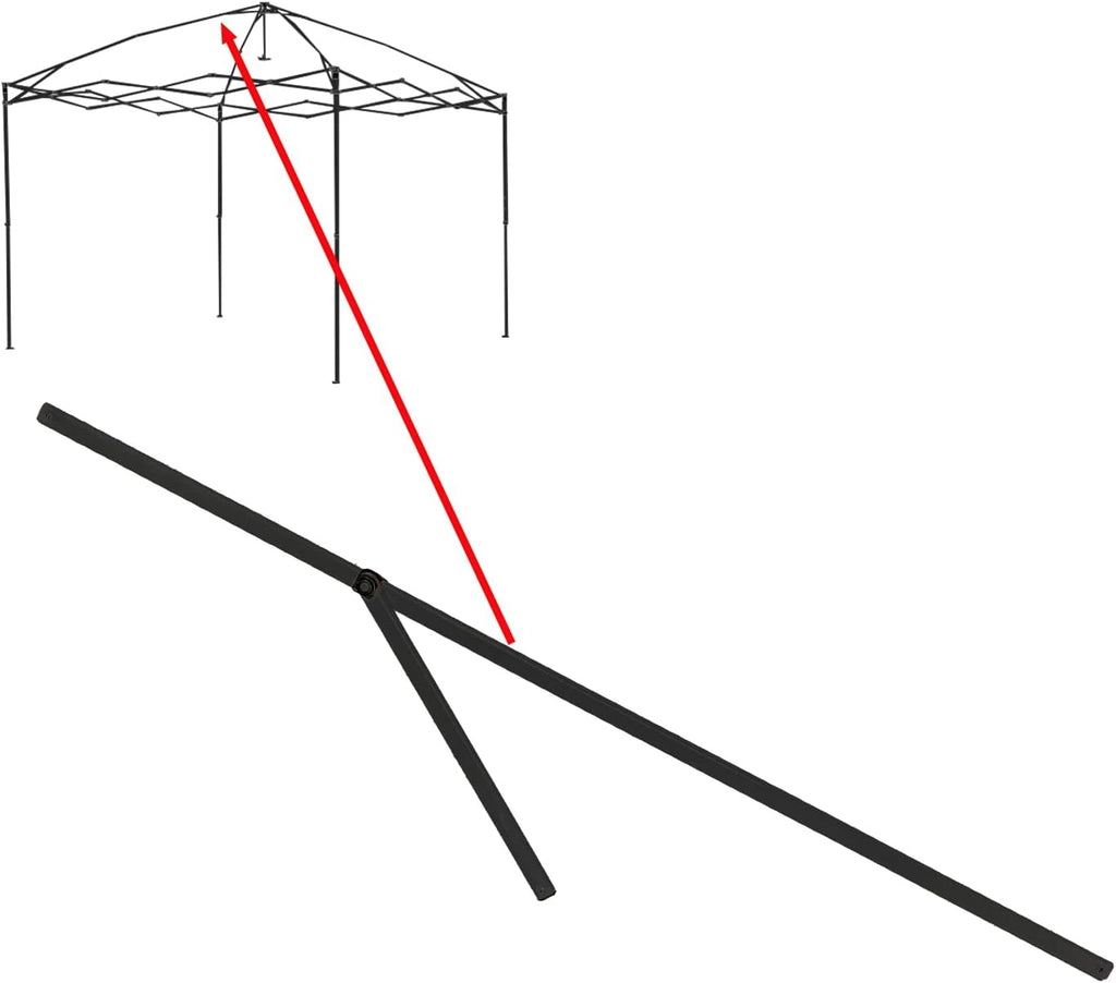 10x10 Instant Canopy Gazebo Upper Peak Truss Bars Replacement Parts (Black) M5690