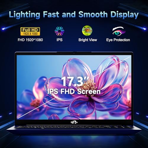 17.3" IPS FHD Gaming Laptop, AMD Ryzen 7, 32GB DDR5 RAM, 1TB SSD U1703