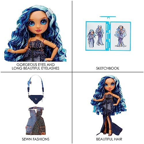 Blue 11" Fashion Doll and Playset with 2 Outfits and Accessories U6205