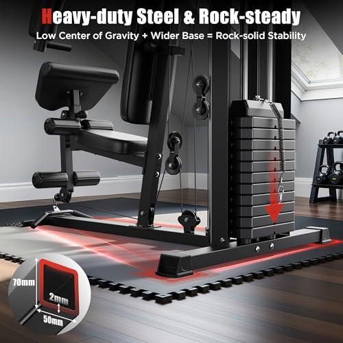 Home Gym Weight Stack, Multi Station Strength Training H3030