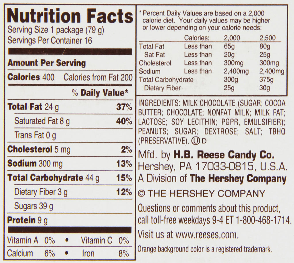 Peanut Butter Big Cup, 2.8 oz, Pack of 16 J159642