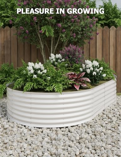 Galvanized Raised Garden Bed for Vegetables, Flowers, Outdoor D165