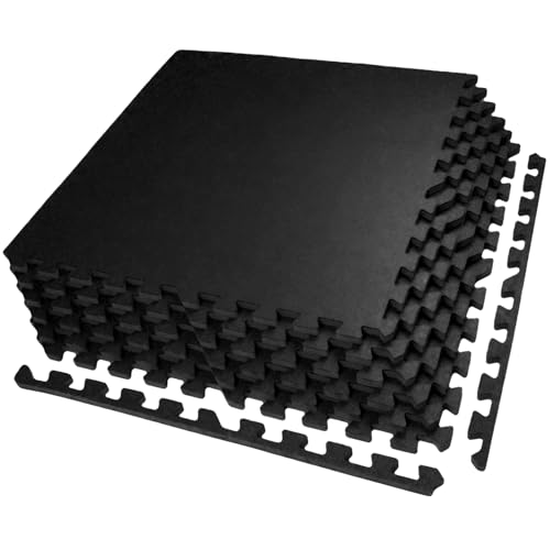 Exercise Mats 24 Sq Ft Interlocking EVA Foam for Home Gym I7577