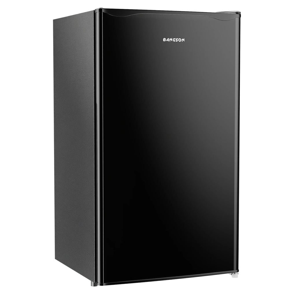 Mini Fridge 3.2 Cu Ft, Low Noise, Reversible Door for Bedroom Office Dorm, Black I104