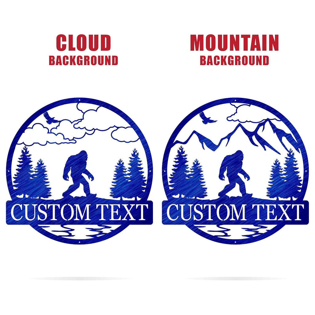 Custom Name Metal Sign Bigfoot Yard Decor V48512