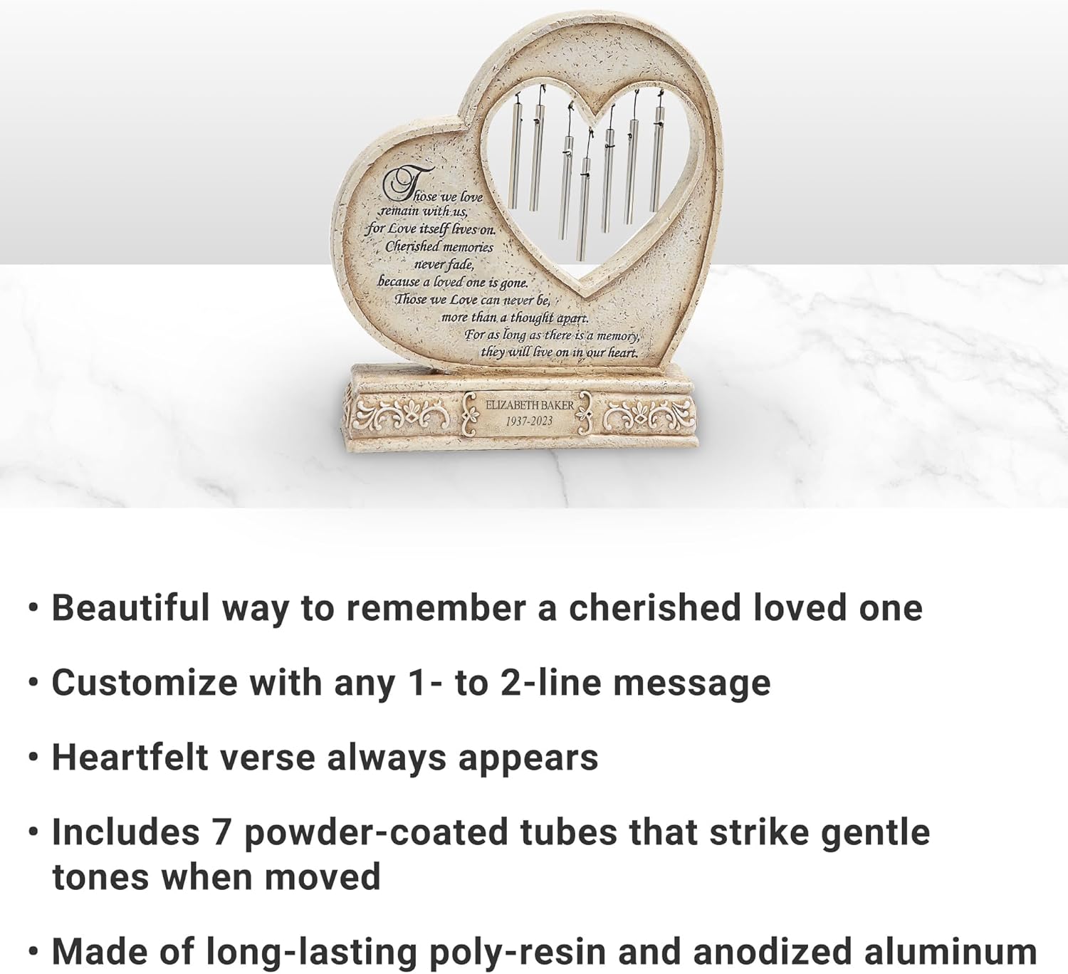 Tabletop Memorial Chime for Sympathy D691