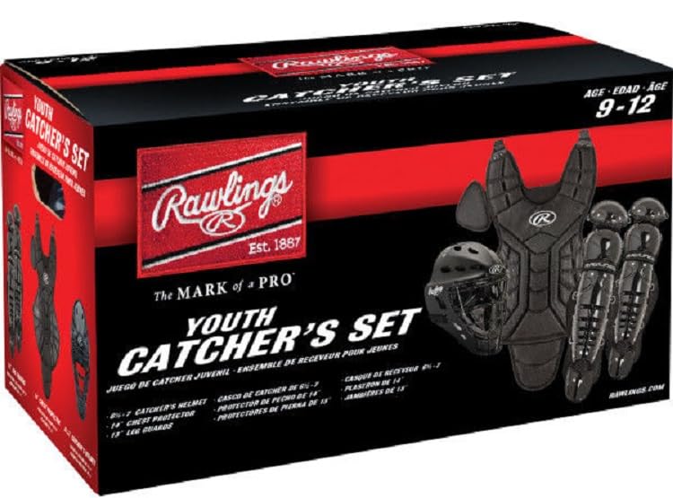 Youth Catcher's Set with Facemask, Chest Protector, Leg Guards O685