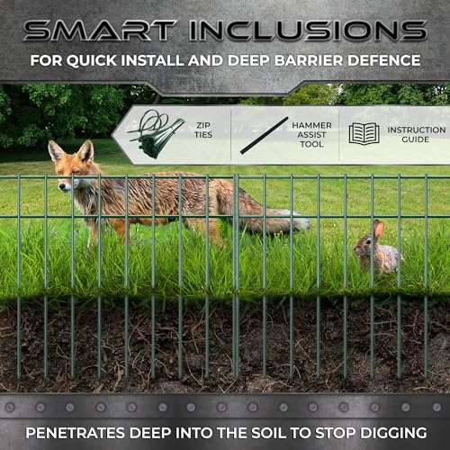 Dog Digging Fence Barrier 5 Pack Black 24in x 15in D5418