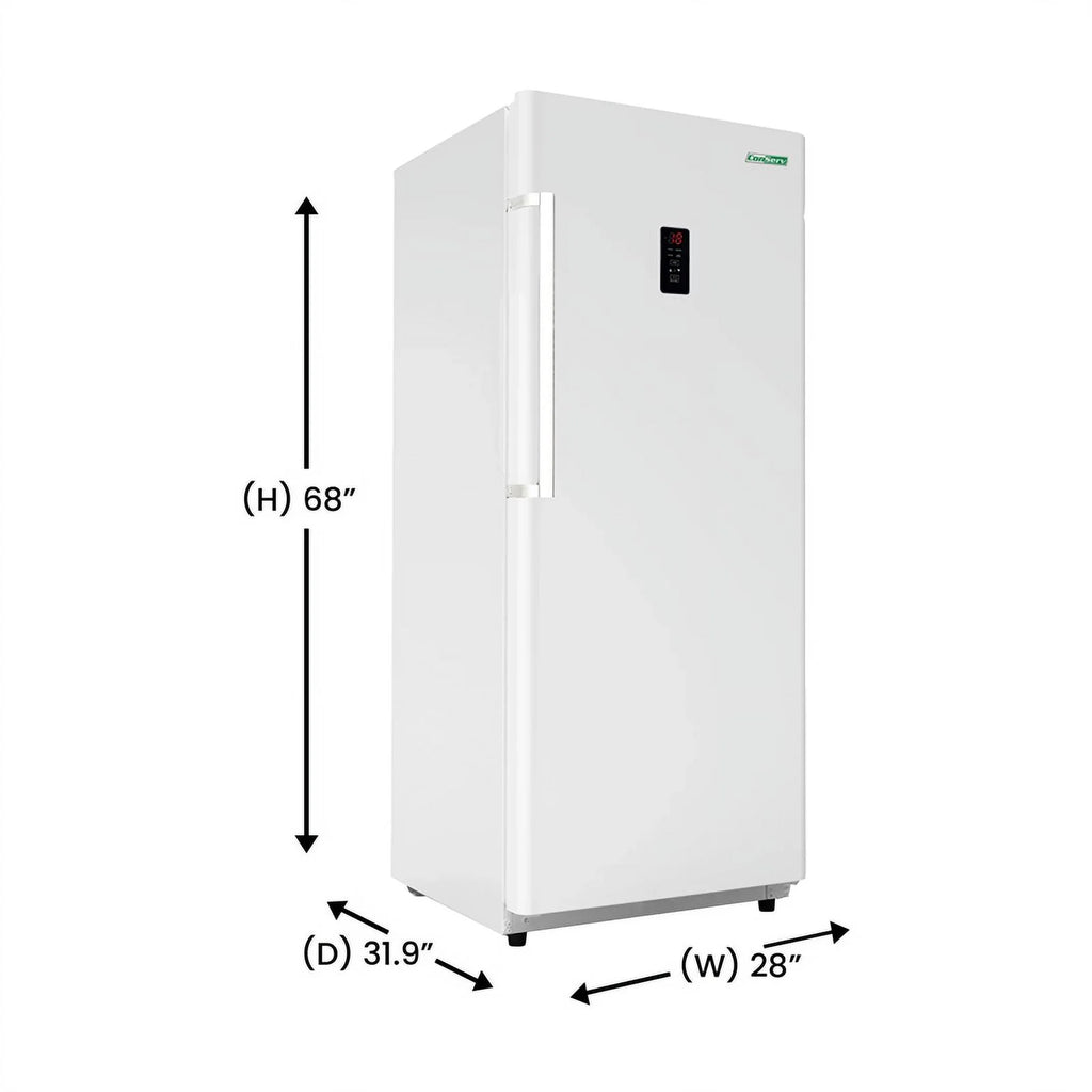 17 cu.ft. Convertible Upright Freezer Refrigerator in White X269019