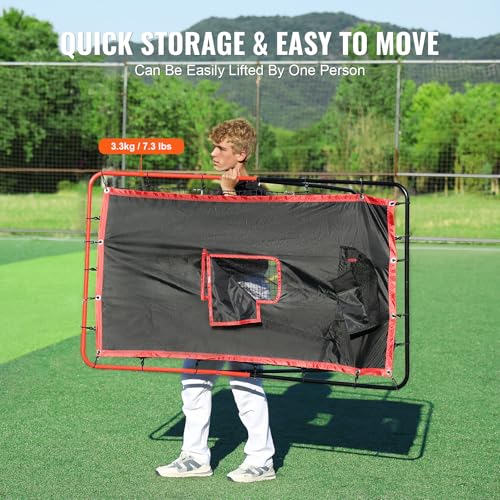 Baseball and Softball Rebounder Net with Pitching Target K192266