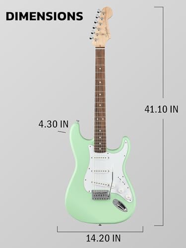 Stratocaster Electric Guitar Bundle with Amplifier, Gig Bag, Strap, Cable, Picks, and DVD S5583
