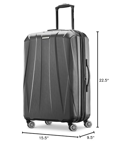 Hardside Expandable Carry-On Luggage with Spinner Wheels, Black, 20-Inch S82043