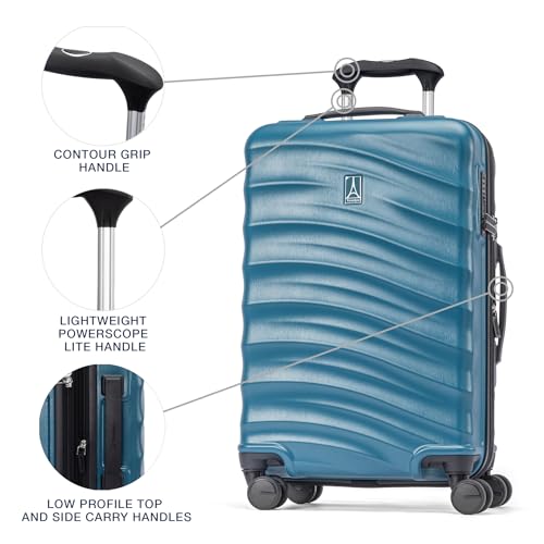 Hardside Expandable Carry-On Luggage with 8 Spinner Wheels and TSA Lock J560758