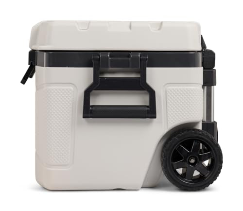 52Qt Wheeled Cooler, Insulated Hard Shell Ice Chest U65603