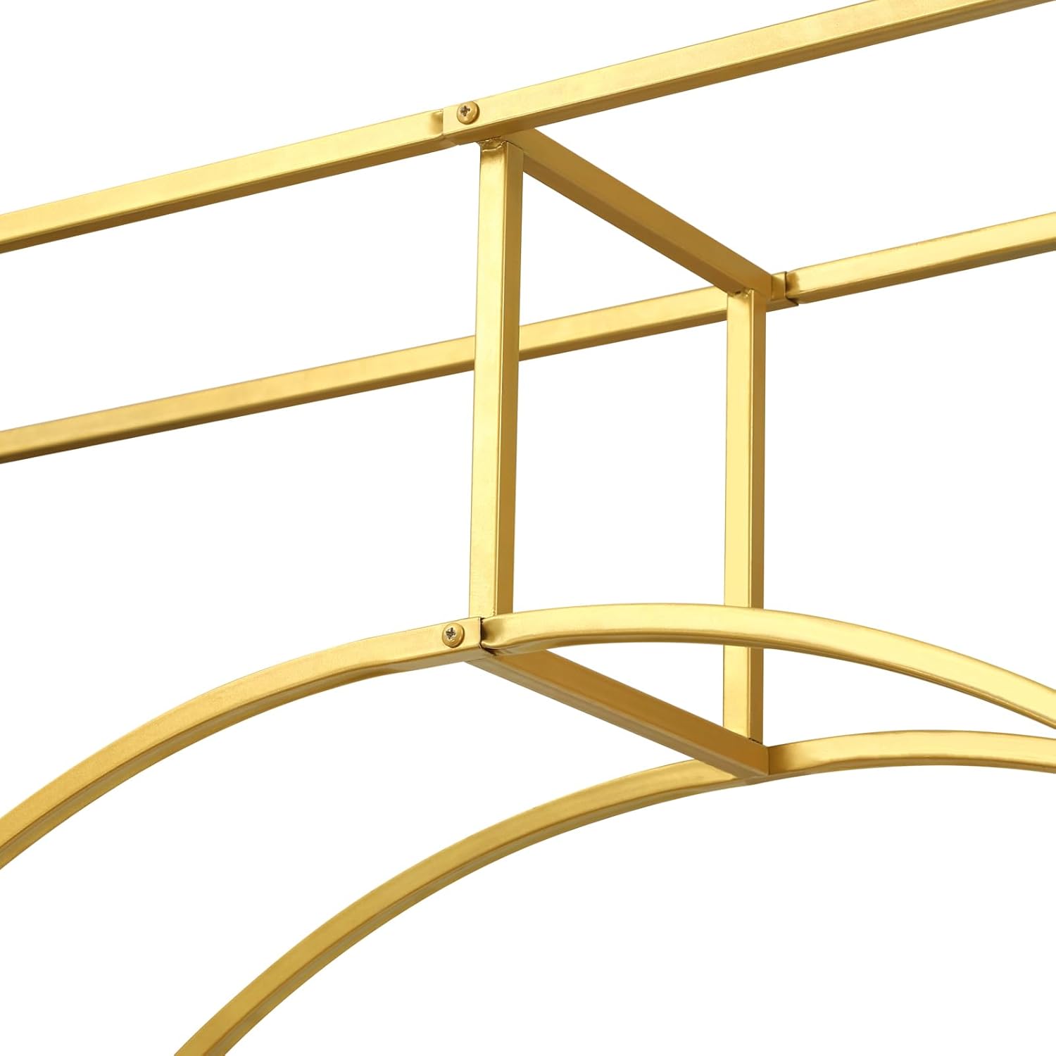 Gold Metal Double Arch Wedding Backdrop Stand P19941