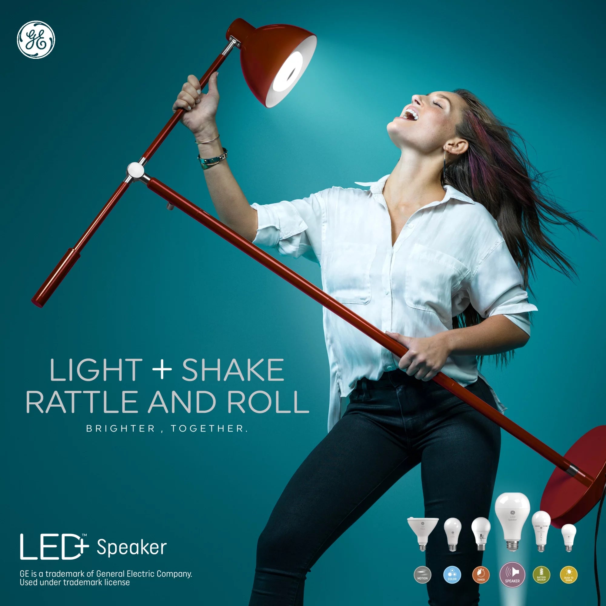 LED Light Bulb, Color Changing, 60W, A21, Medium Base, 2-Pack H82817