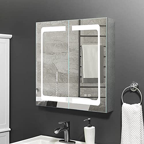 Illuminated LED Bathroom Medicine Cabinet with Touch Switches X2229