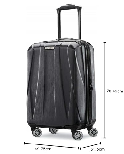 Hardside Expandable Carry-On Luggage with Spinner Wheels, Black, 20-Inch S82043