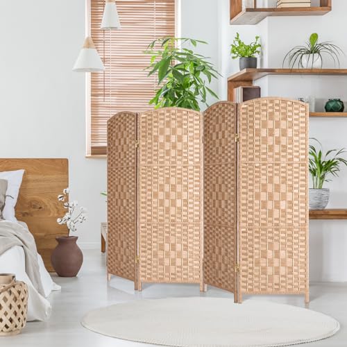 3 Panel Folding Room Divider, Privacy Screen, Dark Mocha S685
