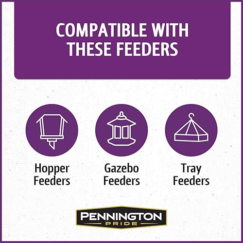 Wild Bird Seed for Outside Feeders, High-Protein, No-Waste, 15-lb Bag F570741