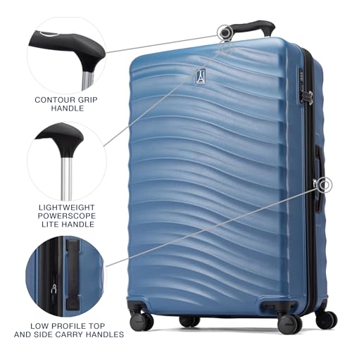 Hardside Expandable Carry-On Luggage with 8 Spinner Wheels and TSA Lock J560758
