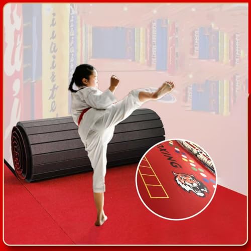 Indoor Gymnastics Track Mat with Grippy Carpet Top for Fitness and MMA U87004