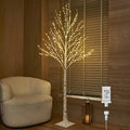Birch Tree with Lights 4FT 200 Fairy Lights, Lighted Trees for Home Wedding Party Christmas Decoration Inside Outdoor