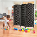 3 Panel Folding Room Divider, Privacy Screen, Dark Mocha S685