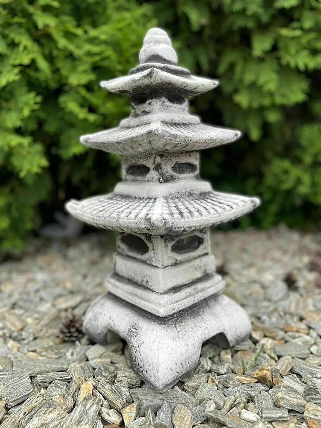 Concrete Pagoda Statue Zen Garden Sculpture A690