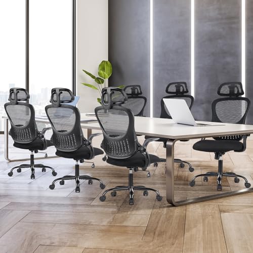 Ergonomic High-Back Mesh Office Chair with Wheels, Pink X2221