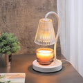Candle Warmer Lamp, Timer & Dimmer,Fits Large Small Jar Scented Candle Warming Lantern,with 2 Bulbs,Bedroom Home Decor,White(Melter and Glass)