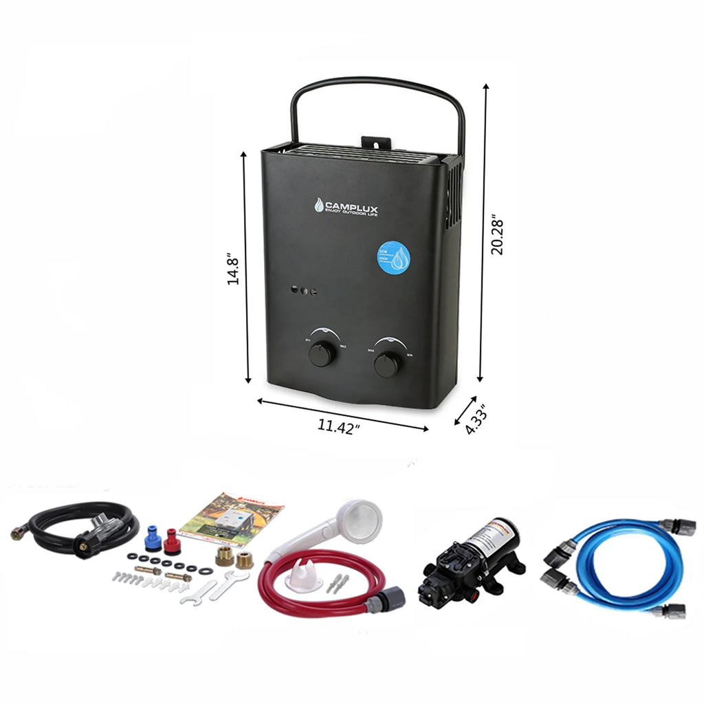 Outdoor Portable Propane Tankless Water Heater with Pump H2015