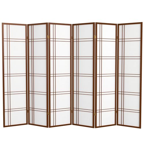 6 Panel Honey Room Divider X65165