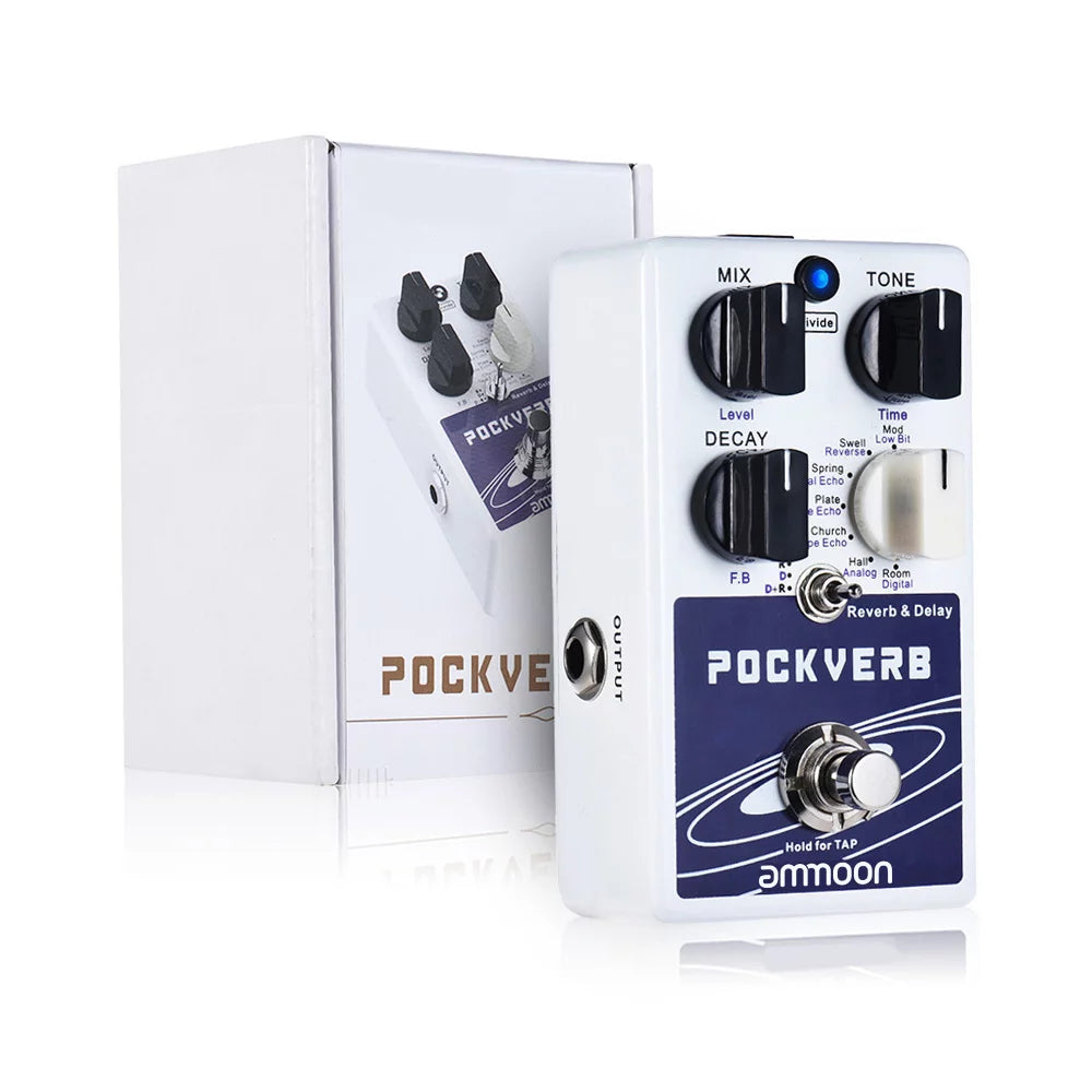 Reverb & Delay Guitar Effect Pedal with Tap Tempo B180338