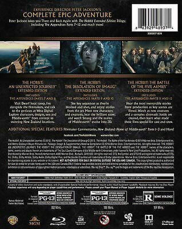 The Hobbit: The Motion Picture Trilogy (Extended Edition) (Blu-Ray) N280
