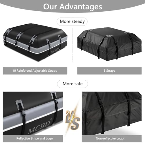 Soft-Shell Waterproof Rooftop Cargo Carrier for SUV, 21 Cubic Feet S158395