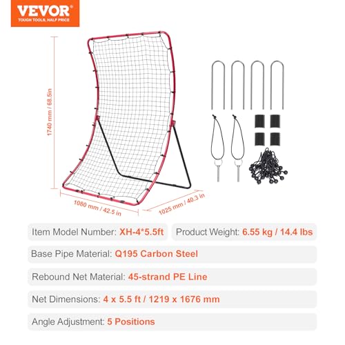 Baseball and Softball Rebounder Net with Pitching Target K192266