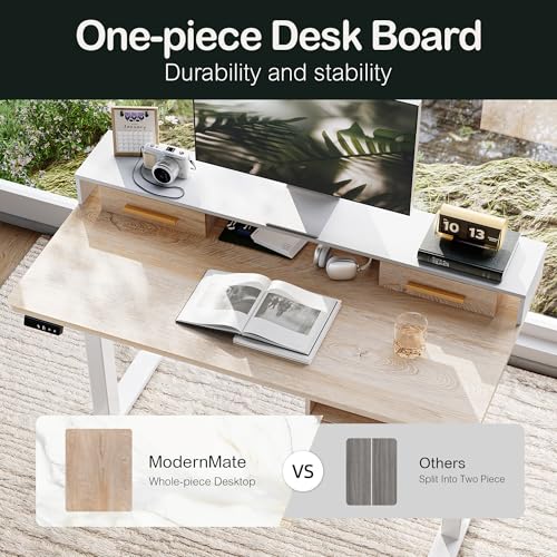 Standing Desk with 4 Drawers, Height Adjustable Electric Sit Stand Desk M218