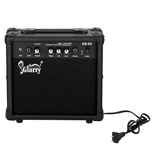 Electric Bass Combo Amp, 20W Portable Practice Amplifier with Headphone and MP3 Input U625
