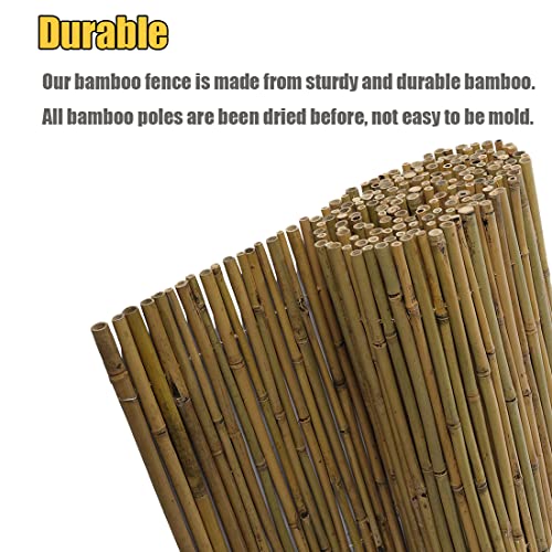 Bamboo Screen Fence Roll for Outdoor Garden Patio S37713