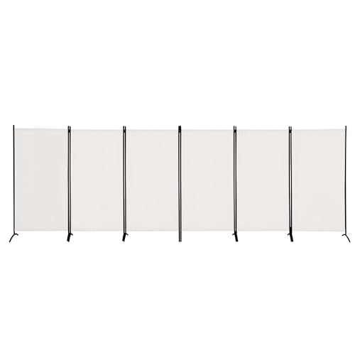 6 Panel Room Divider, Folding Privacy Screen, Freestanding Partition for Home Office P507
