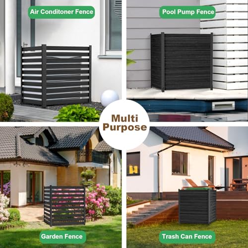 Air Conditioner Fence Panels 38"W x 42"H, 2 Panels with Metal Stake D87973