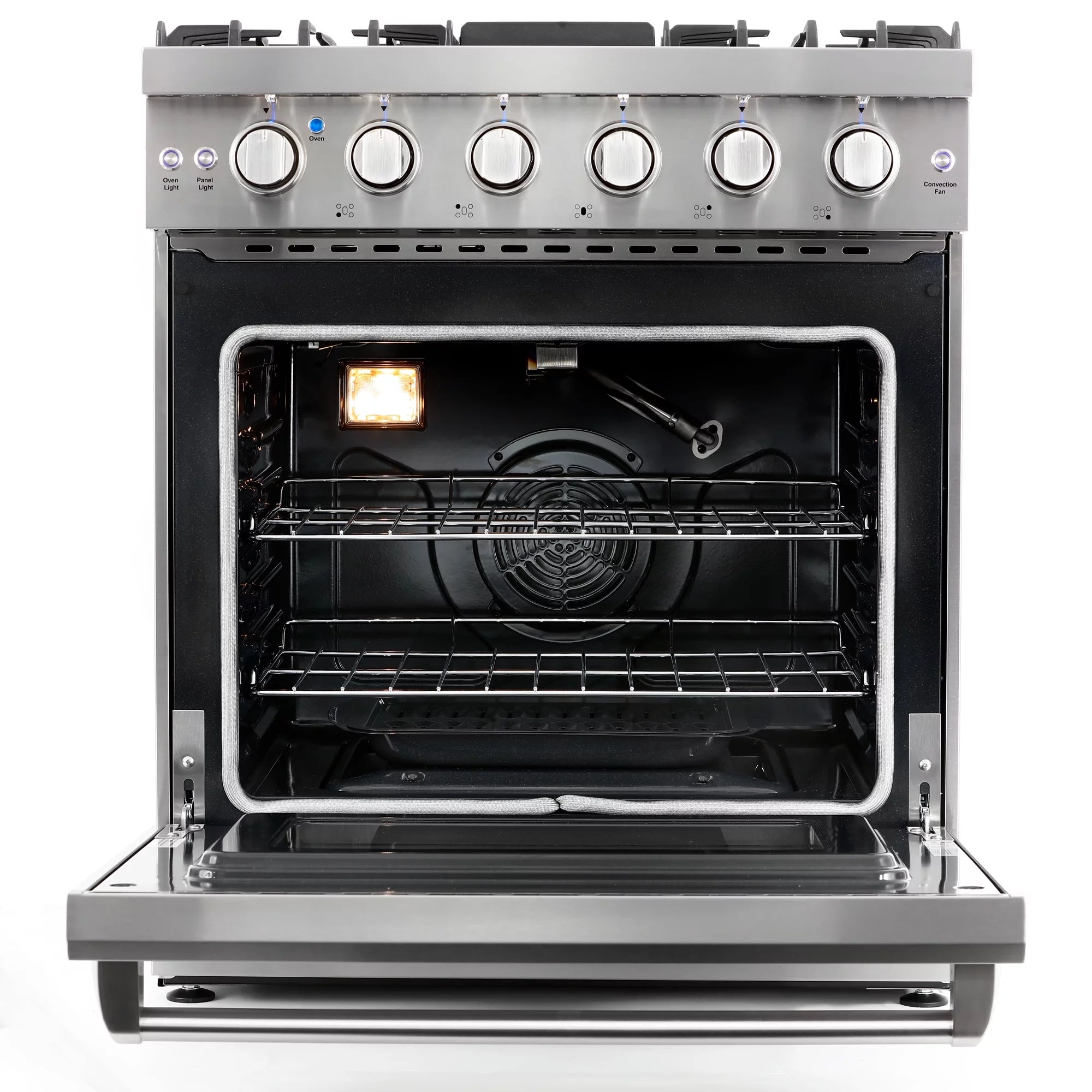 2 Piece Kitchen Appliance Package with 30" Gas Range & French Door Refrigerator X766