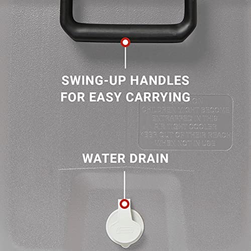 Insulated Portable Hard Cooler, Leak-Resistant, Keeps Ice up to 5 Days V620