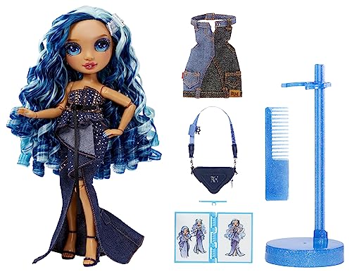 Blue 11" Fashion Doll and Playset with 2 Outfits and Accessories U6205