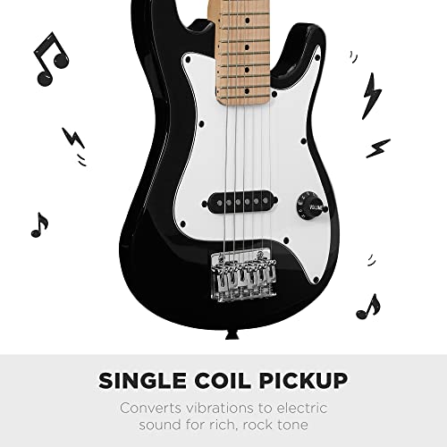 30in Kids Electric Guitar Beginner Starter Kit with Amplifier, Metallic Blue U78618